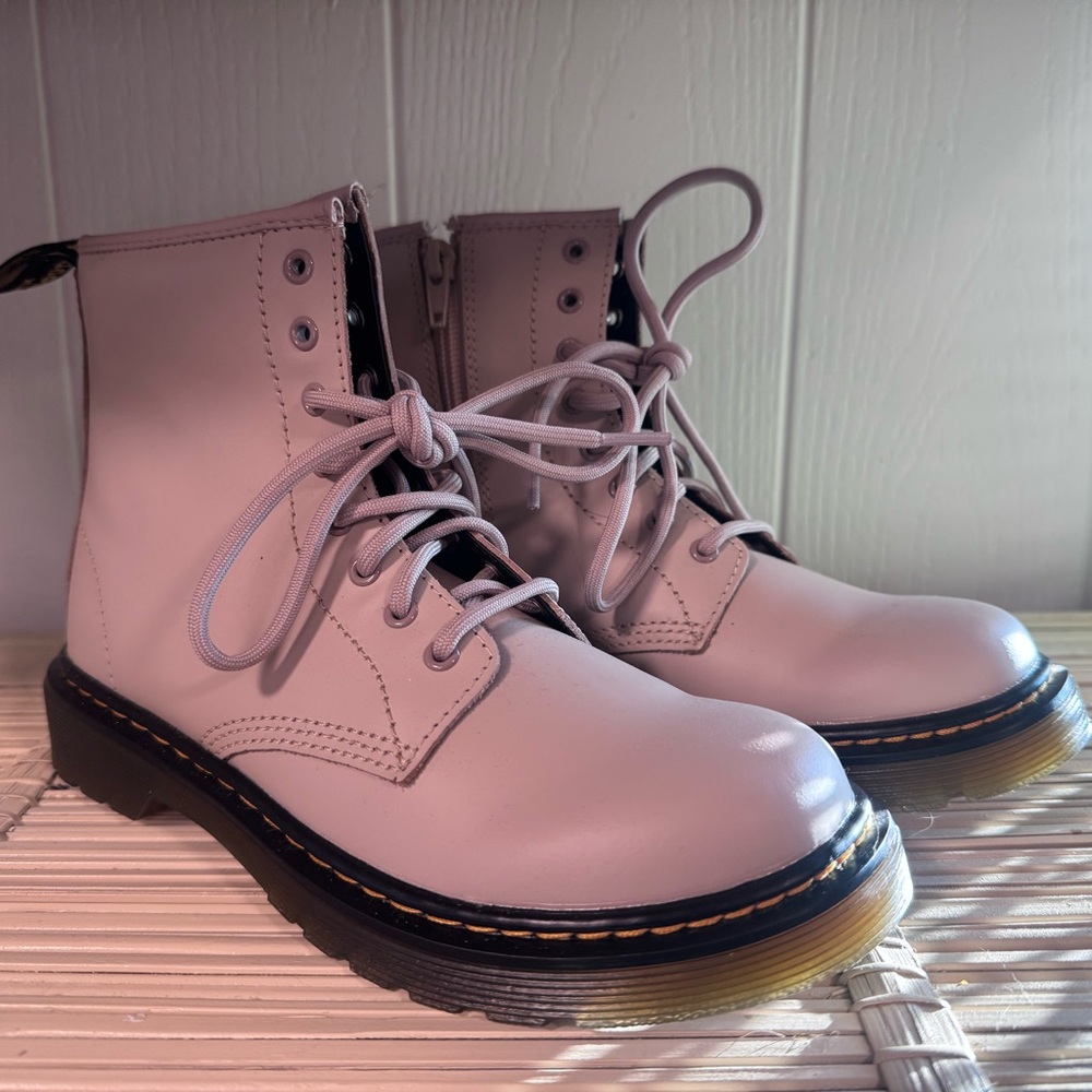 Dr. Martens Light Pink Lace-Up Boots New Without Tags